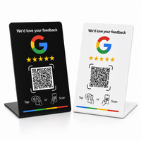 Nfc and Qr Code Standing Plaque